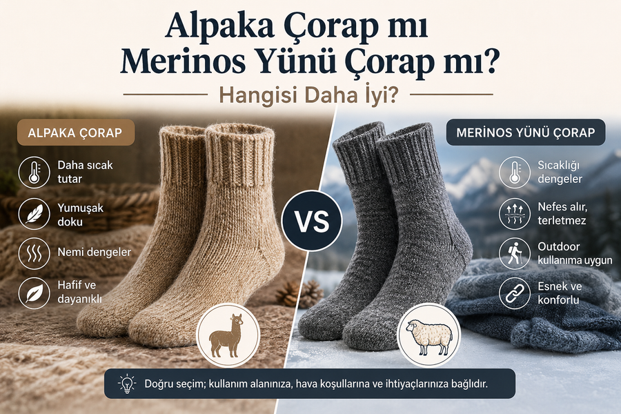 Alpaka Çorap mı Merinos Yünü Çorap mı?