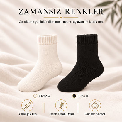 Alpaka Kışlık Çocuk Çorabı