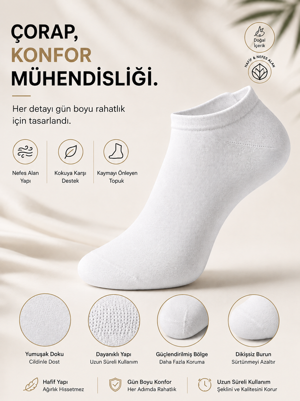 Alpakora Yazlık Patik Çorap